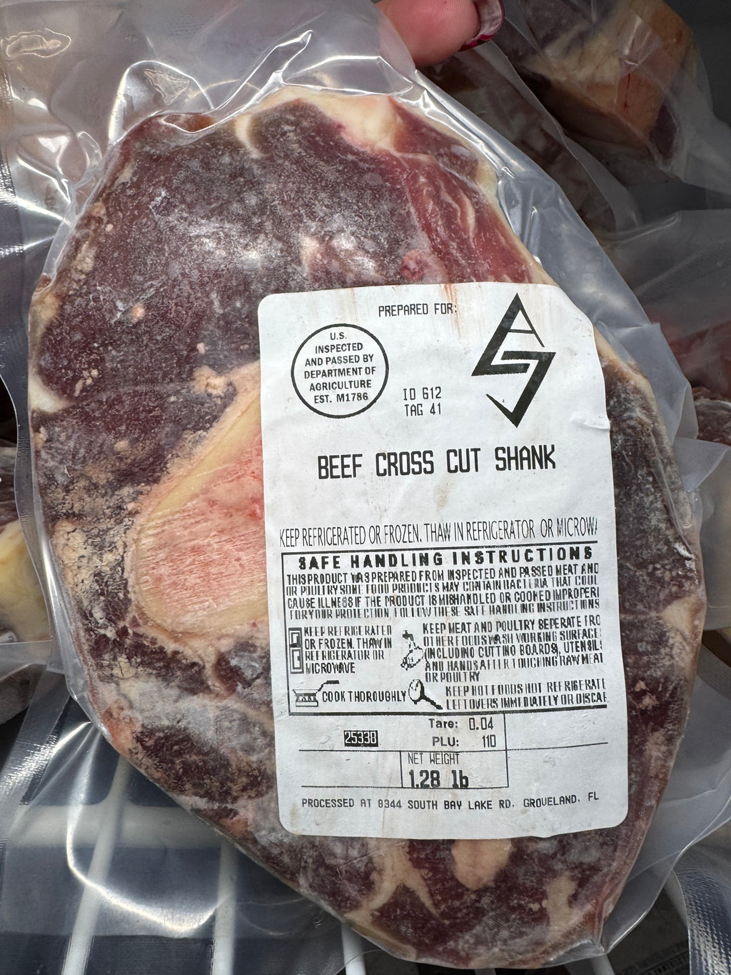 Grass-fed Angus Beef Cross Cut Shank Steaks
